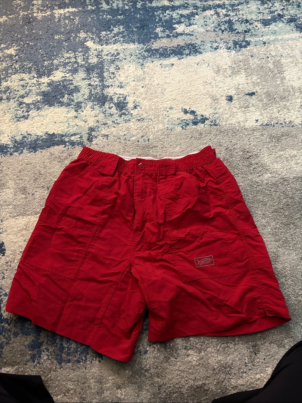 AFTCO Red Men's Cargo Shorts